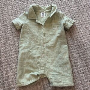 Kith Light Green Kids Button-Up Romper
